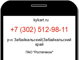 Информация о номере телефона +7 (302) 512-98-11: регион, оператор