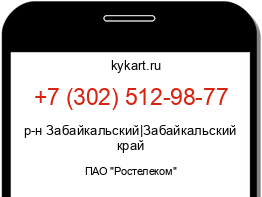 Информация о номере телефона +7 (302) 512-98-77: регион, оператор