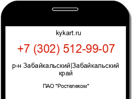 Информация о номере телефона +7 (302) 512-99-07: регион, оператор