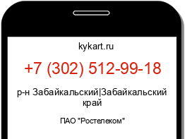 Информация о номере телефона +7 (302) 512-99-18: регион, оператор