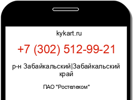 Информация о номере телефона +7 (302) 512-99-21: регион, оператор