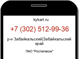 Информация о номере телефона +7 (302) 512-99-36: регион, оператор