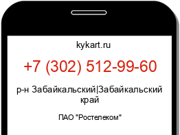 Информация о номере телефона +7 (302) 512-99-60: регион, оператор