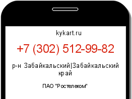Информация о номере телефона +7 (302) 512-99-82: регион, оператор