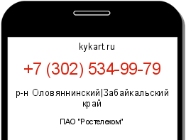 Информация о номере телефона +7 (302) 534-99-79: регион, оператор