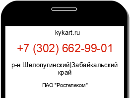 Информация о номере телефона +7 (302) 662-99-01: регион, оператор