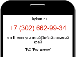 Информация о номере телефона +7 (302) 662-99-34: регион, оператор