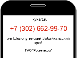 Информация о номере телефона +7 (302) 662-99-70: регион, оператор