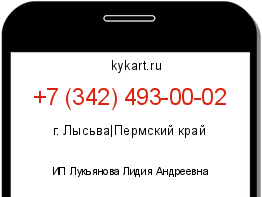 Информация о номере телефона +7 (342) 493-00-02: регион, оператор