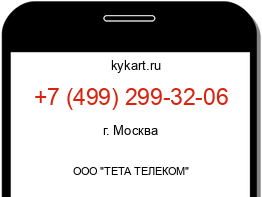 Информация о номере телефона +7 (499) 299-32-06: регион, оператор