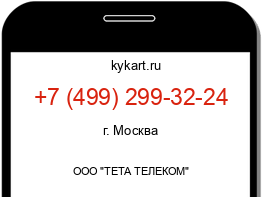 Информация о номере телефона +7 (499) 299-32-24: регион, оператор