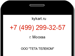 Информация о номере телефона +7 (499) 299-32-57: регион, оператор