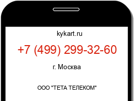 Информация о номере телефона +7 (499) 299-32-60: регион, оператор