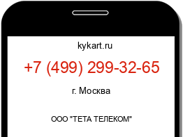 Информация о номере телефона +7 (499) 299-32-65: регион, оператор