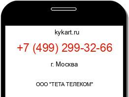 Информация о номере телефона +7 (499) 299-32-66: регион, оператор