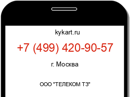 Информация о номере телефона +7 (499) 420-90-57: регион, оператор