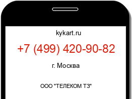 Информация о номере телефона +7 (499) 420-90-82: регион, оператор