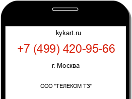 Информация о номере телефона +7 (499) 420-95-66: регион, оператор