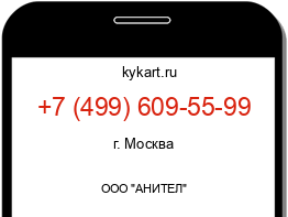 Информация о номере телефона +7 (499) 609-55-99: регион, оператор