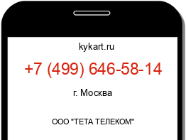 Информация о номере телефона +7 (499) 646-58-14: регион, оператор