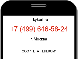 Информация о номере телефона +7 (499) 646-58-24: регион, оператор