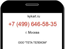 Информация о номере телефона +7 (499) 646-58-35: регион, оператор