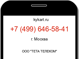 Информация о номере телефона +7 (499) 646-58-41: регион, оператор