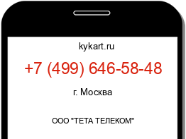 Информация о номере телефона +7 (499) 646-58-48: регион, оператор