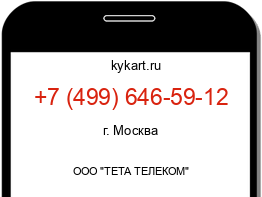 Информация о номере телефона +7 (499) 646-59-12: регион, оператор