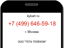 Информация о номере телефона +7 (499) 646-59-18: регион, оператор