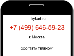 Информация о номере телефона +7 (499) 646-59-23: регион, оператор