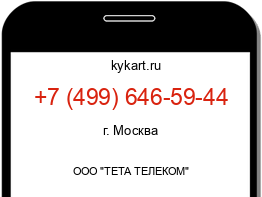 Информация о номере телефона +7 (499) 646-59-44: регион, оператор