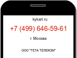 Информация о номере телефона +7 (499) 646-59-61: регион, оператор