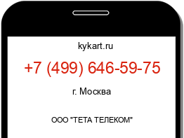 Информация о номере телефона +7 (499) 646-59-75: регион, оператор