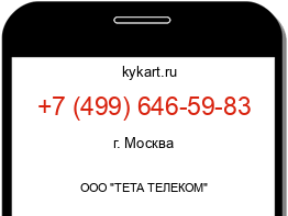 Информация о номере телефона +7 (499) 646-59-83: регион, оператор