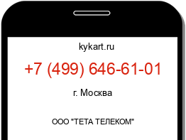 Информация о номере телефона +7 (499) 646-61-01: регион, оператор