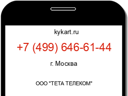 Информация о номере телефона +7 (499) 646-61-44: регион, оператор