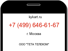 Информация о номере телефона +7 (499) 646-61-67: регион, оператор