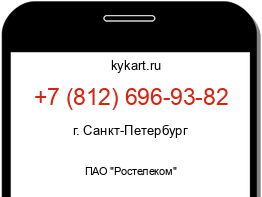 Информация о номере телефона +7 (812) 696-93-82: регион, оператор