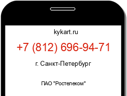 Информация о номере телефона +7 (812) 696-94-71: регион, оператор