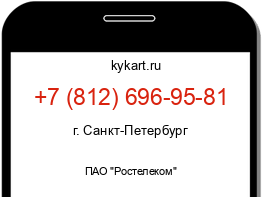 Информация о номере телефона +7 (812) 696-95-81: регион, оператор