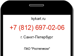 Информация о номере телефона +7 (812) 697-02-06: регион, оператор