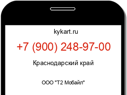 Информация о номере телефона +7 (900) 248-97-00: регион, оператор