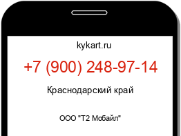 Информация о номере телефона +7 (900) 248-97-14: регион, оператор