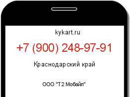 Информация о номере телефона +7 (900) 248-97-91: регион, оператор