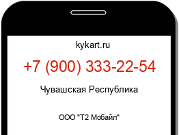 Информация о номере телефона +7 (900) 333-22-54: регион, оператор