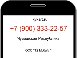 Информация о номере телефона +7 (900) 333-22-57: регион, оператор