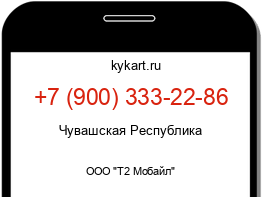 Информация о номере телефона +7 (900) 333-22-86: регион, оператор