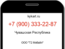 Информация о номере телефона +7 (900) 333-22-87: регион, оператор