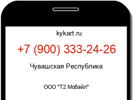 Информация о номере телефона +7 (900) 333-24-26: регион, оператор